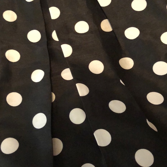 black and white polka dot 2 piece homecoming dress - Picture 4 of 7